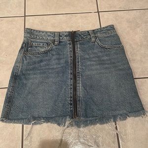 Free People denim skirt